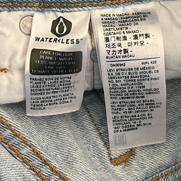 Levi's 501 Cutoff Denim Button Fly Jean Shorts sz 25 - Picture 3 of 4